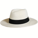 White and black Panama hat nz