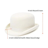 White bowler hat nz