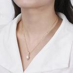 White cultured pearl pendant nz