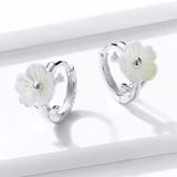 White flower earrings nz