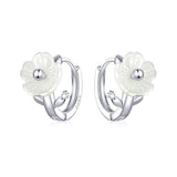 White flower earrings nz