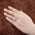 White gold diamond flower ring nz