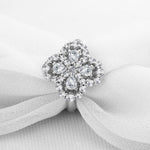 White gold diamond flower ring nz
