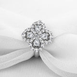 White gold diamond flower ring nz