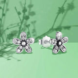 White gold flower earrings nz