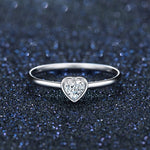 White gold heart ring nz