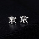 White gold skull earrings nz