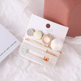 White hair clip set nz