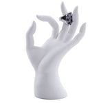 White hand ring display nz