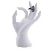 White hand ring display nz