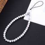 White pearl phone strap nz