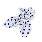 White polka dot hair tie nz