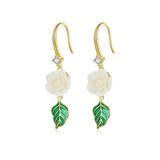 White rose earrings nz