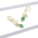 White rose earrings nz