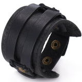 Wide gothic bracelet Black nz