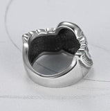 Winged skull ring nz