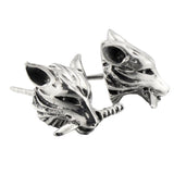 Wolf biker earrings nz