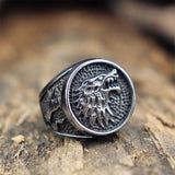 Wolf biker ring 57 mm nz