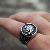 Wolf biker ring nz