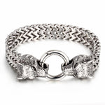 Wolf chain bracelet Silver / 19 cm nz