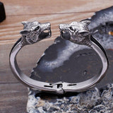 Wolf head bangle nz
