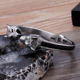 Wolf head bangle nz