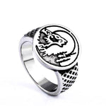 Wolf head ring in Steel 57 mm nz