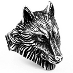 Wolf head signet ring nz