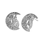 Wolf moon earrings Silver nz