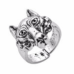 Wolf ring adjustable Open nz