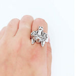 Wolf ring adjustable Open nz