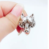 Wolf ring adjustable Open nz