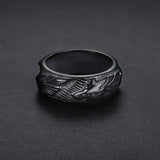 Wolf timeless ring 54 mm / Black nz