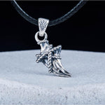 Wolf tooth pendant silver nz