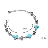 Womens bracelet with small crosses Silver nz