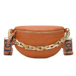 Women’s chain bum bag Light brown nz