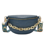 Women’s chain bum bag Petrol blue nz