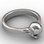 Women’s goth skull ring nz