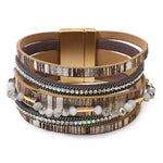Women’s leather bracelet One size fits all nz