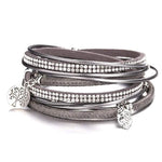 Women’s leather tree of life bracelet nz