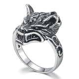 Women’s silver wolf ring 54 mm nz
