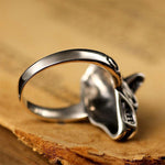 Women’s silver wolf ring nz