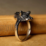 Women’s silver wolf ring nz