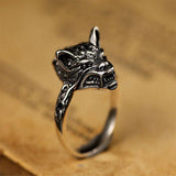 Women’s silver wolf ring nz