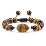 Women’s Tiger eye bracelet 8mm oval helmet nz