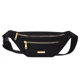 Women’s waterproof waist bag Black nz