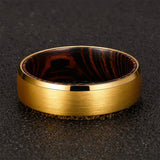 Wood and gold ring nz