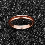 Wood and rose gold ring nz