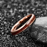 Wood and rose gold ring nz