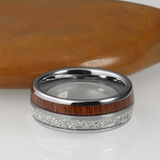 Wood and silver ring nz